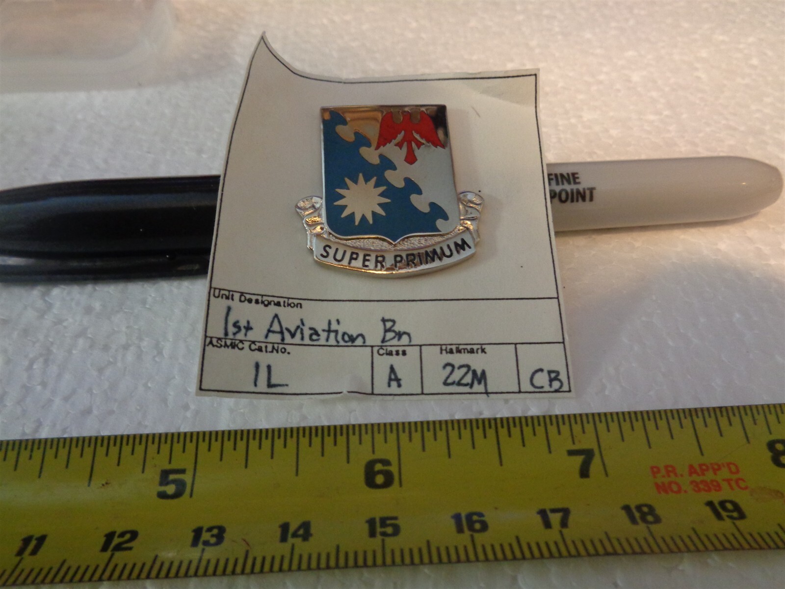 1st Aviation 22M Unit Crest, DI, DUI (DRAW#15)