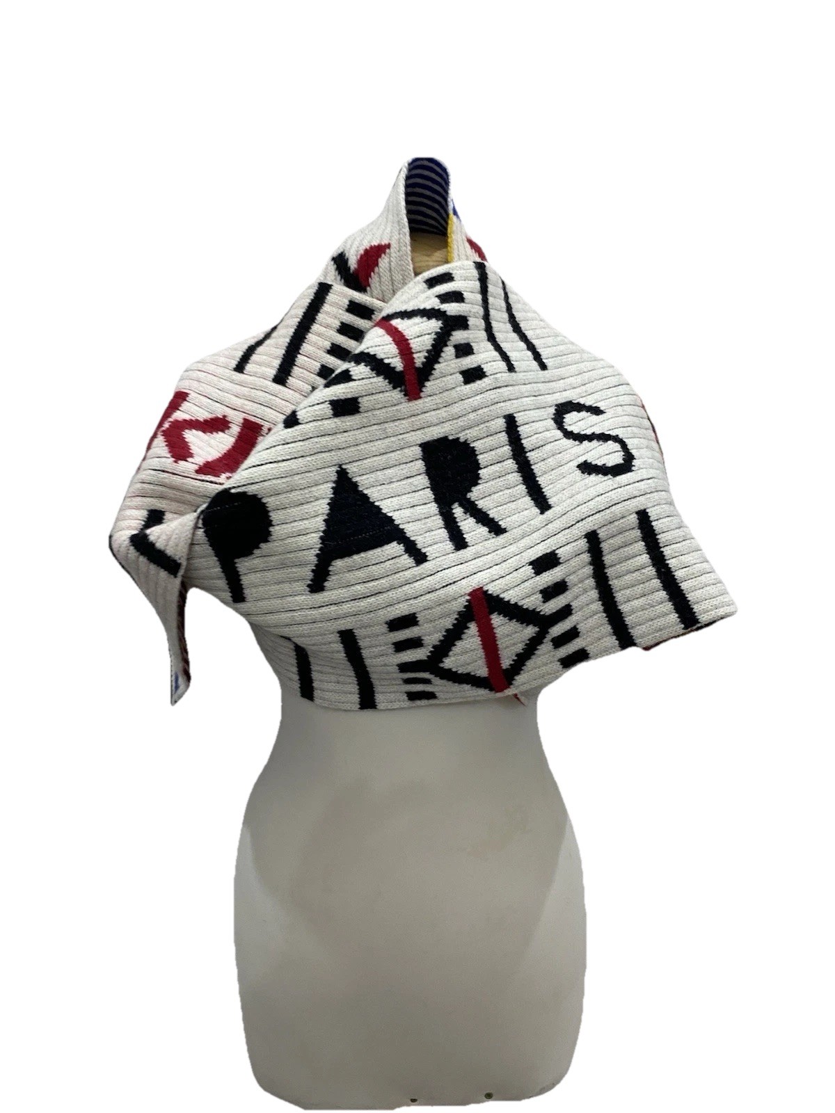 S29#kenzo Multicolor Rectangle Wool & Nylon Scarf Multicolore 92*13 Inch