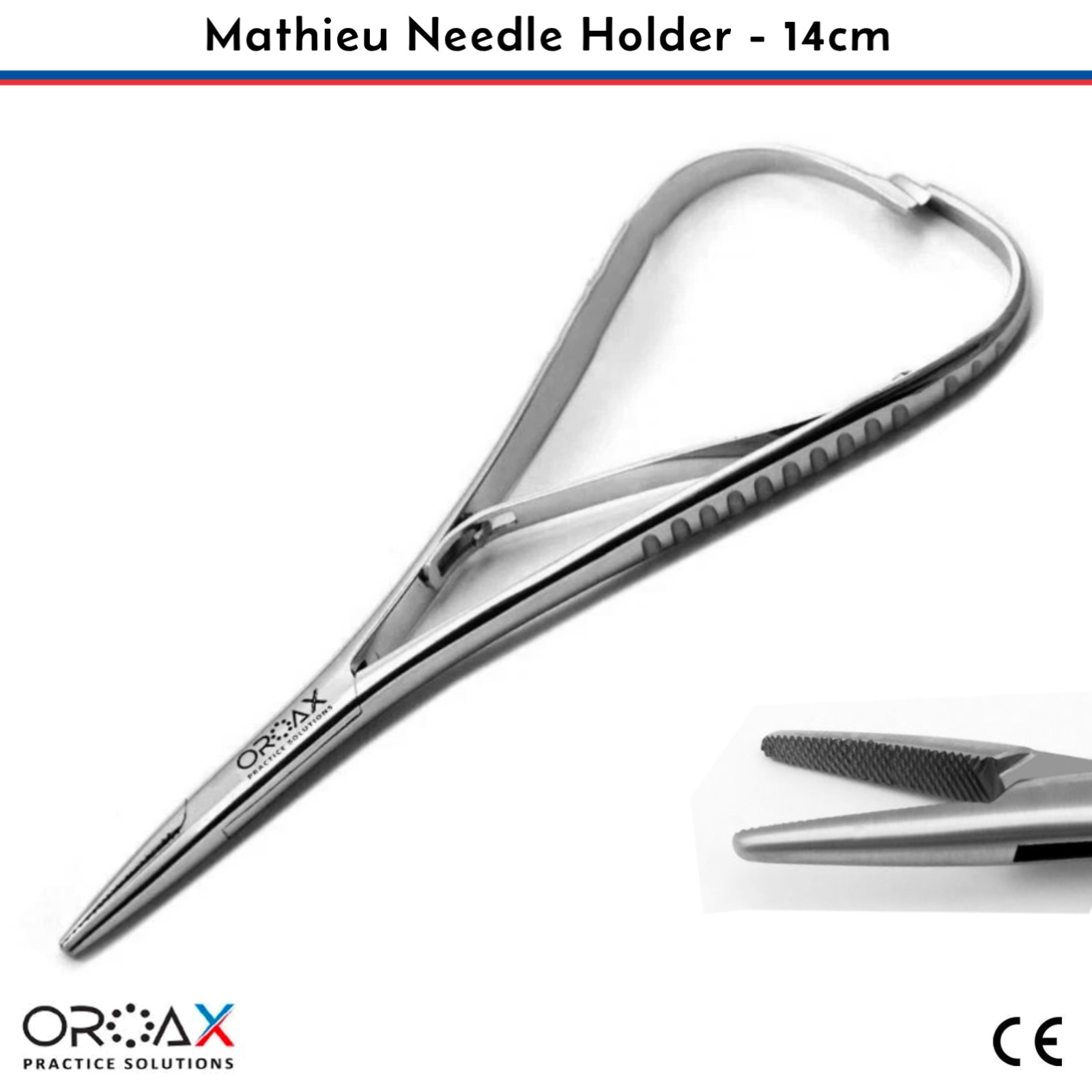 Portaagujas dental Mathieu Ligadura de sutura de ortodoncia Quirúrgica OROAX
