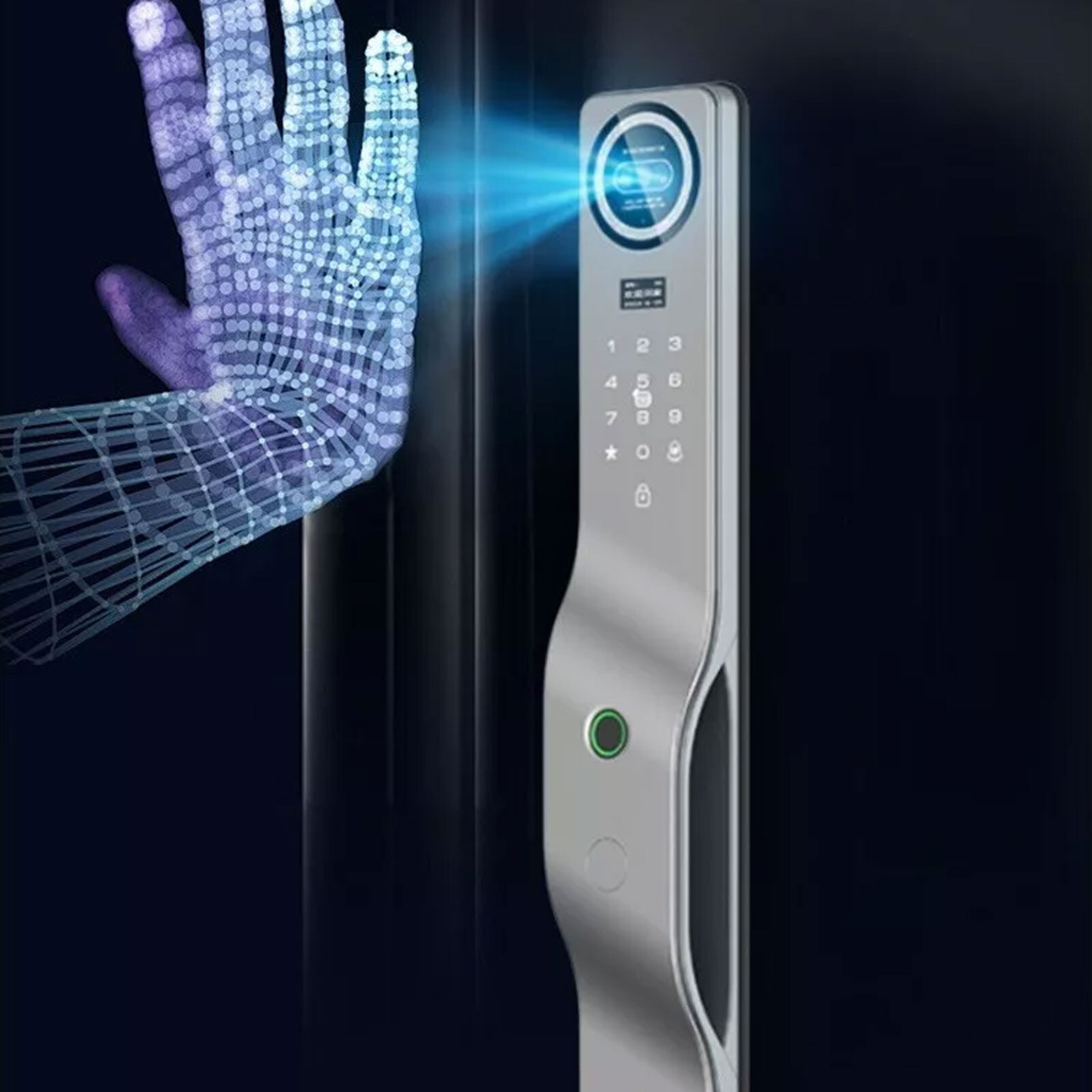 Fingerprint Face Smart Lock Tuya Wifi Keyless Intercom Palm Vein Auto Door Lock