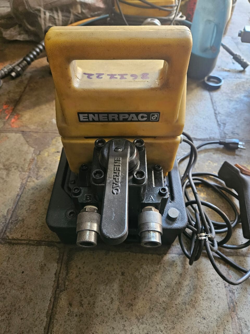 Enerpac PUJ1400B Electric Hydraulic Pump 115V For Double-Acting Cylinders