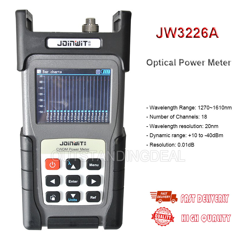 JW3226A CWDM Fiber Optical Power Meter 1270-1610NM Fiber Optic Power Meter os67