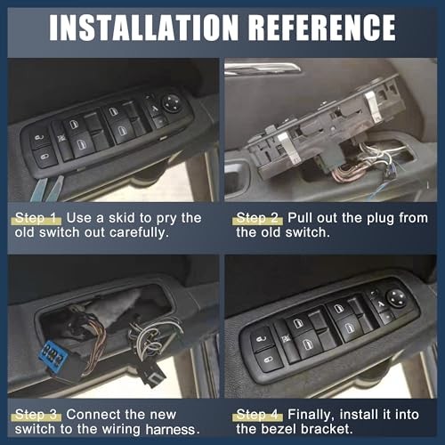 Power Window Switch, Front Left Driver Side Window Control Switch