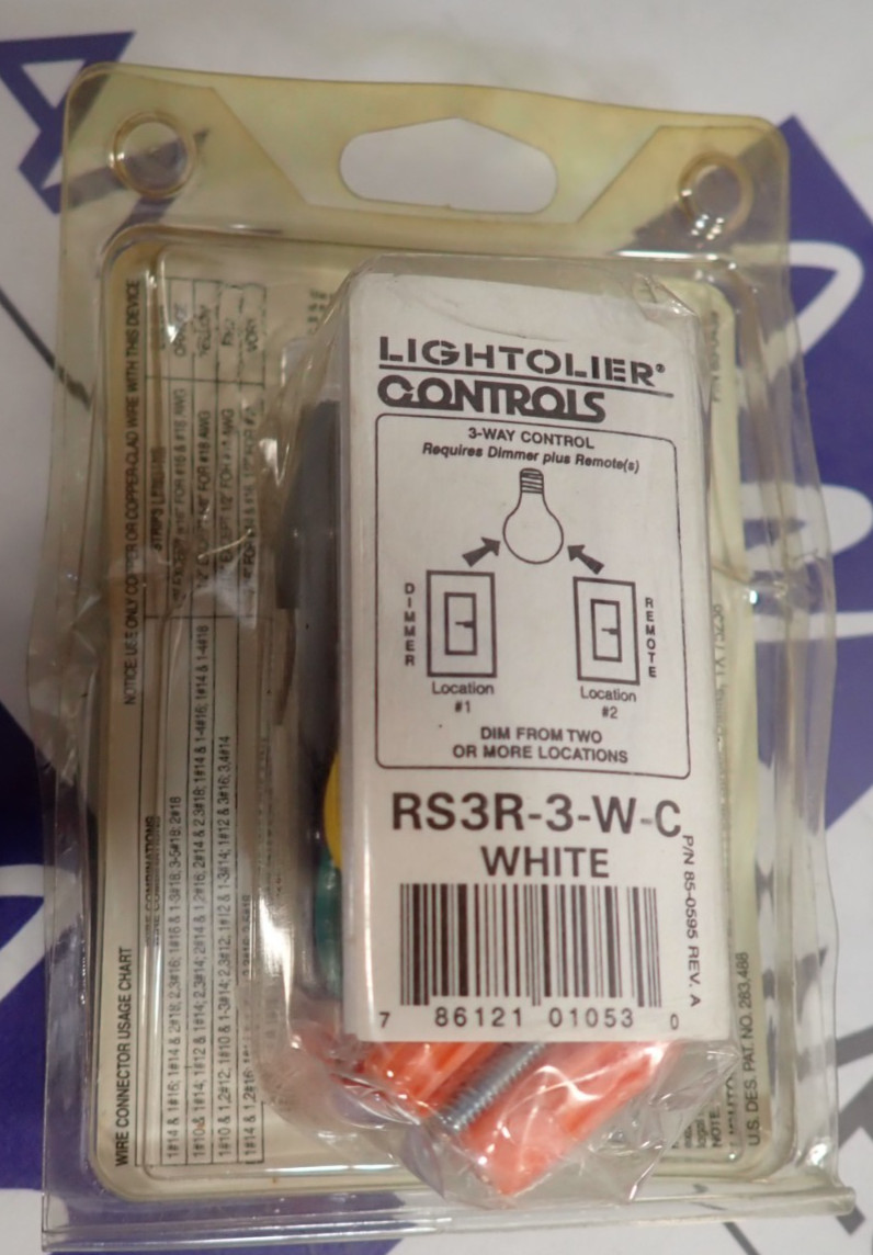 NEW - Lightolier Rockslide Present 3 Way Remote RS3R-3-W-C White
