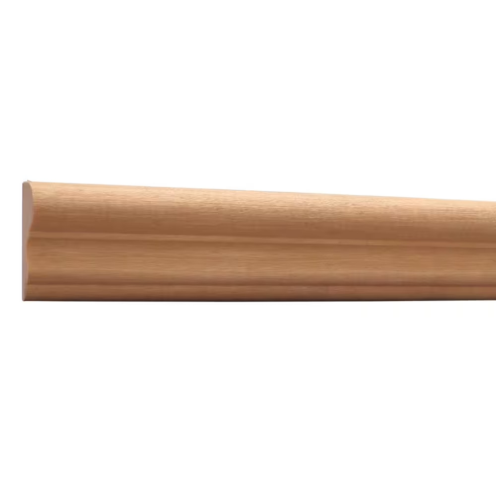OML43A-8FTWHW 0. 609 In. D X 1.75 In. W X 96 In. L Unfinished White Hardwood Cha