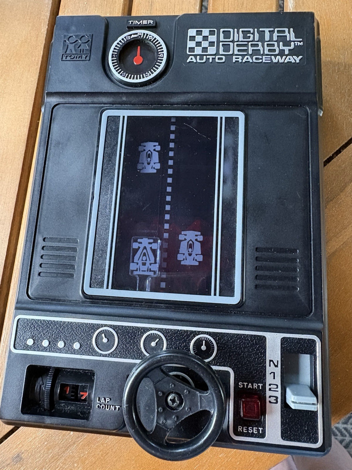 Vintage TOMY Digital Derby Auto Raceway Game w/Video - Tested & Working!