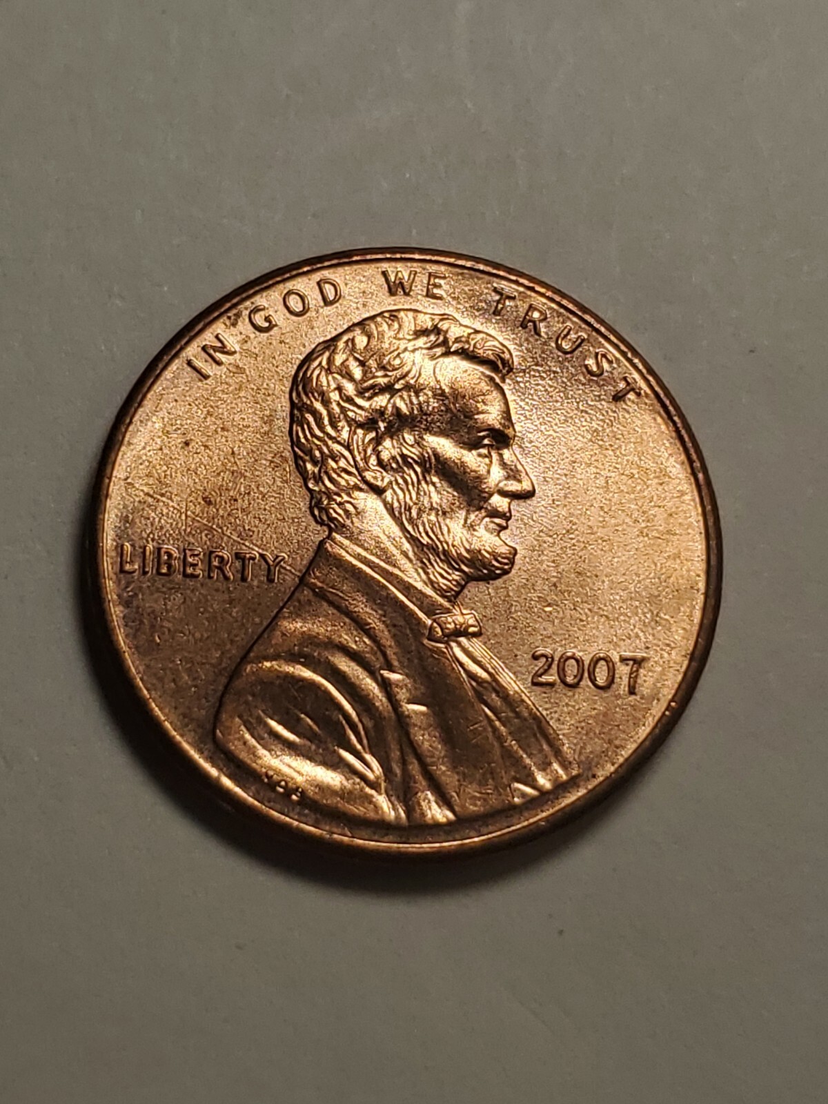 2007p & 1996p strike through wire or string error Lincoln Memorial Cent #44