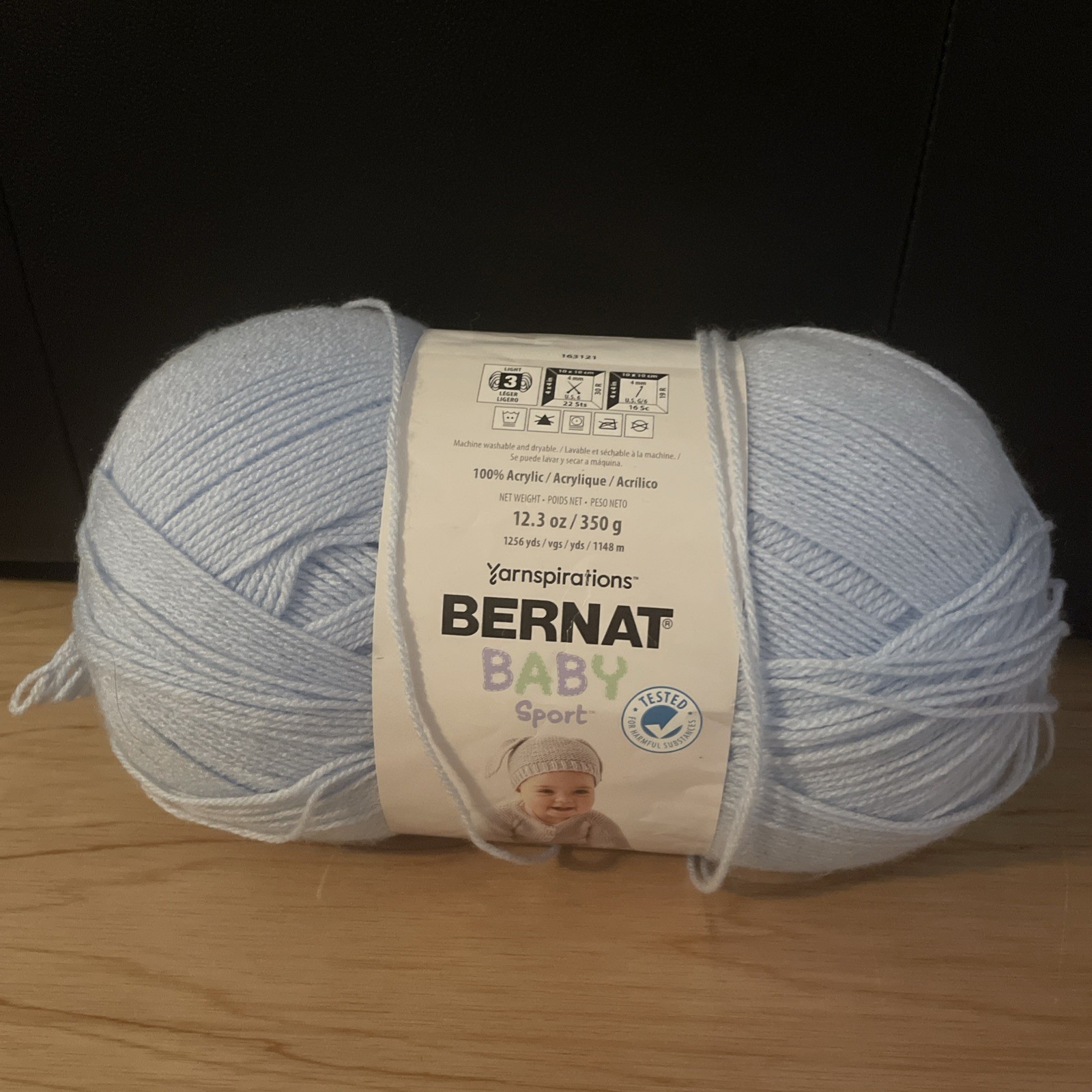 Yarnspirations Bernat Baby Sport Baby Blue - 163121 21128 - 12.3 oz