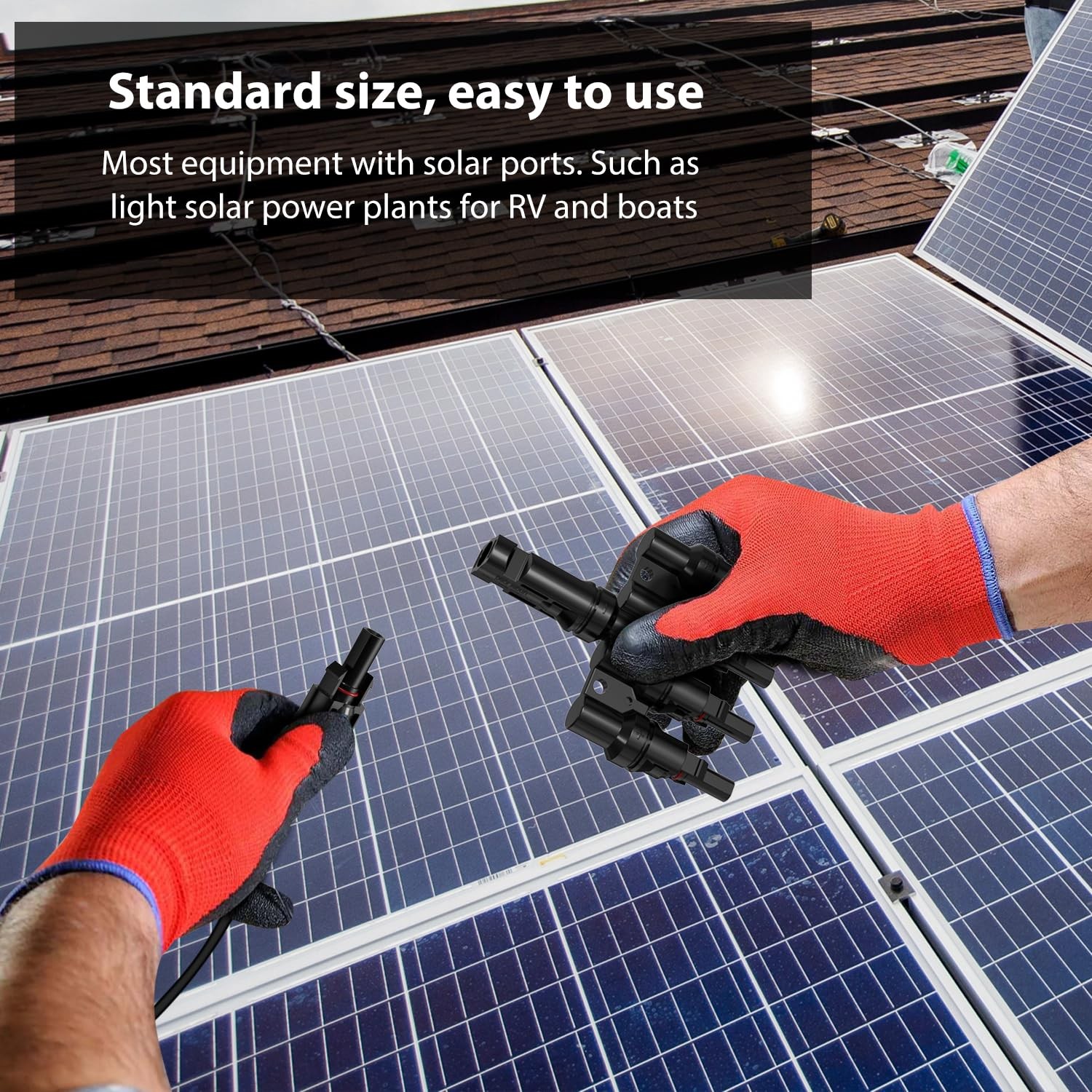 Solar Panel Connectors T Branch Connectors, Branch Connectors for Solar Panel...