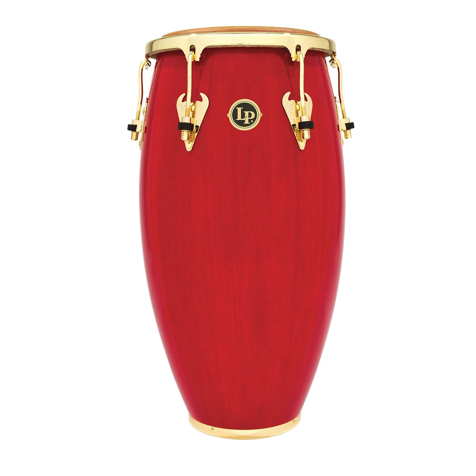 Latin Percussion LP Matador 12-1/2" Wood Tumbadora - Red/Gold Tone