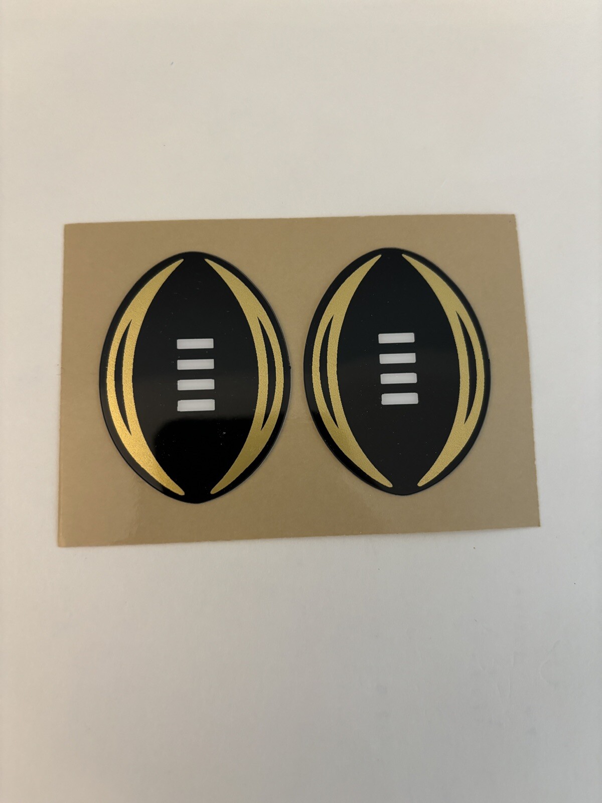 NCAA College Football Playoff CFP Black Decal x2 Full Size Football Helmet 20mil