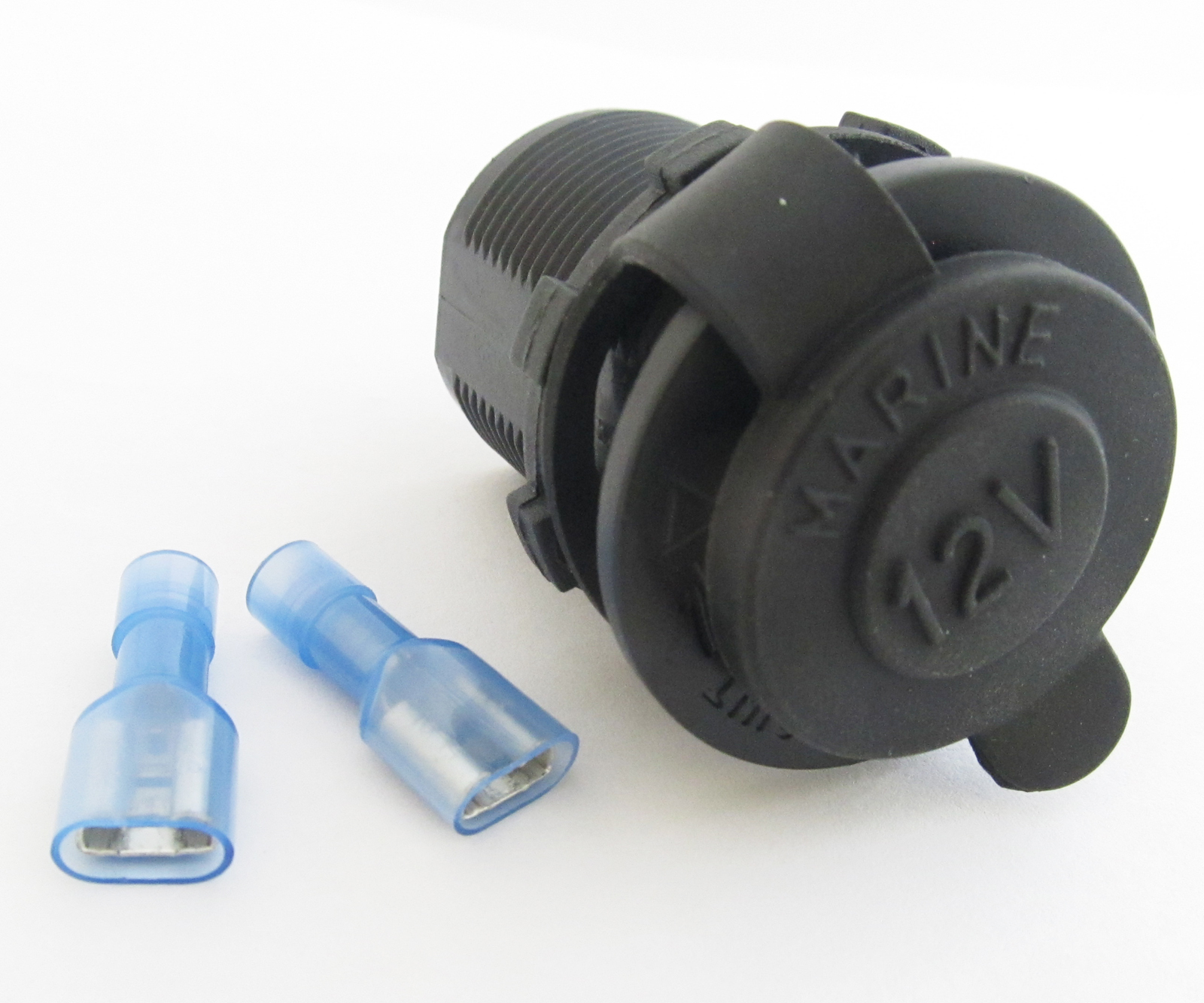 1pc 12V Power Outlet Waterproof Marine Motorcycle Cigarette Lighter Socket