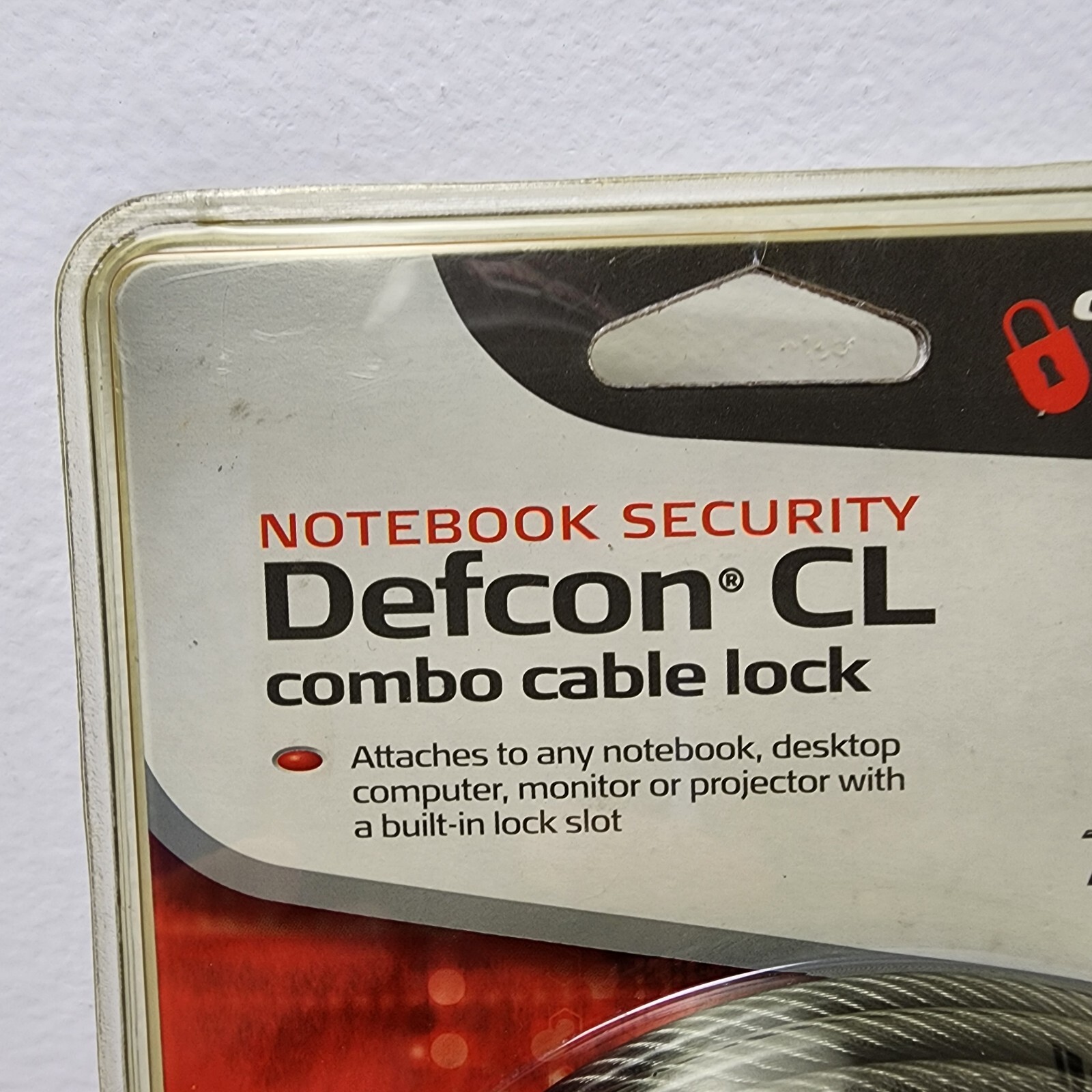 Targus DEFCON CL Laptop Computer Cable Lock 4 Digit-Code