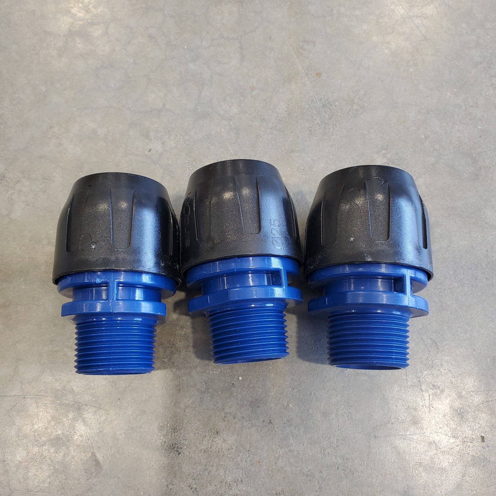 Aircom Quick Line QLMNPA025088NPT Male NPT Adapter 25mm - 1" NPT Lot of 3
