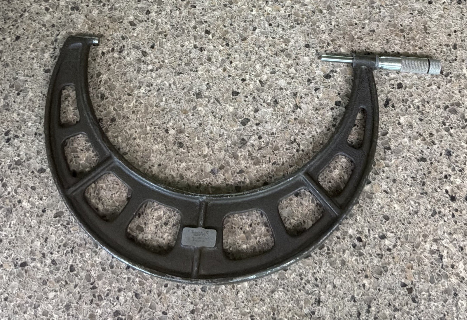 Lufkin Rule Co Outside Micrometer 9-10 Inch Black No. 192-10 USA Vintage