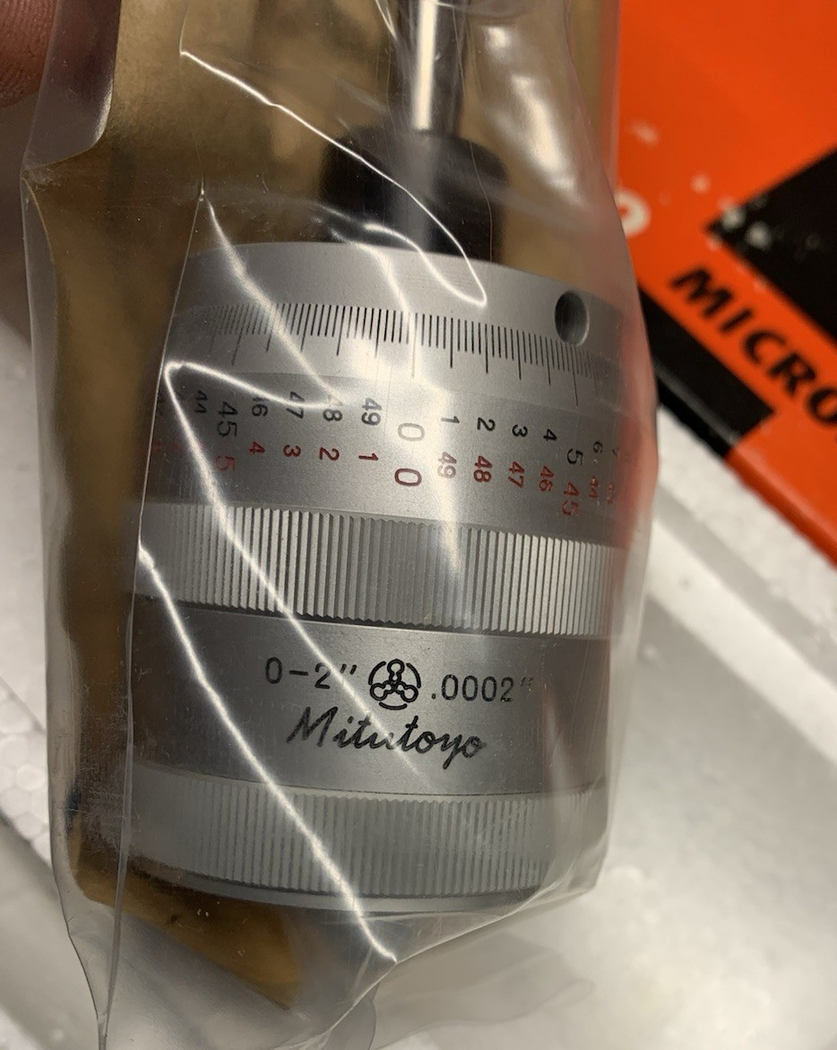 Mitutoyo Micrometer Head 0-2" #197-201 (NOS) Sealed