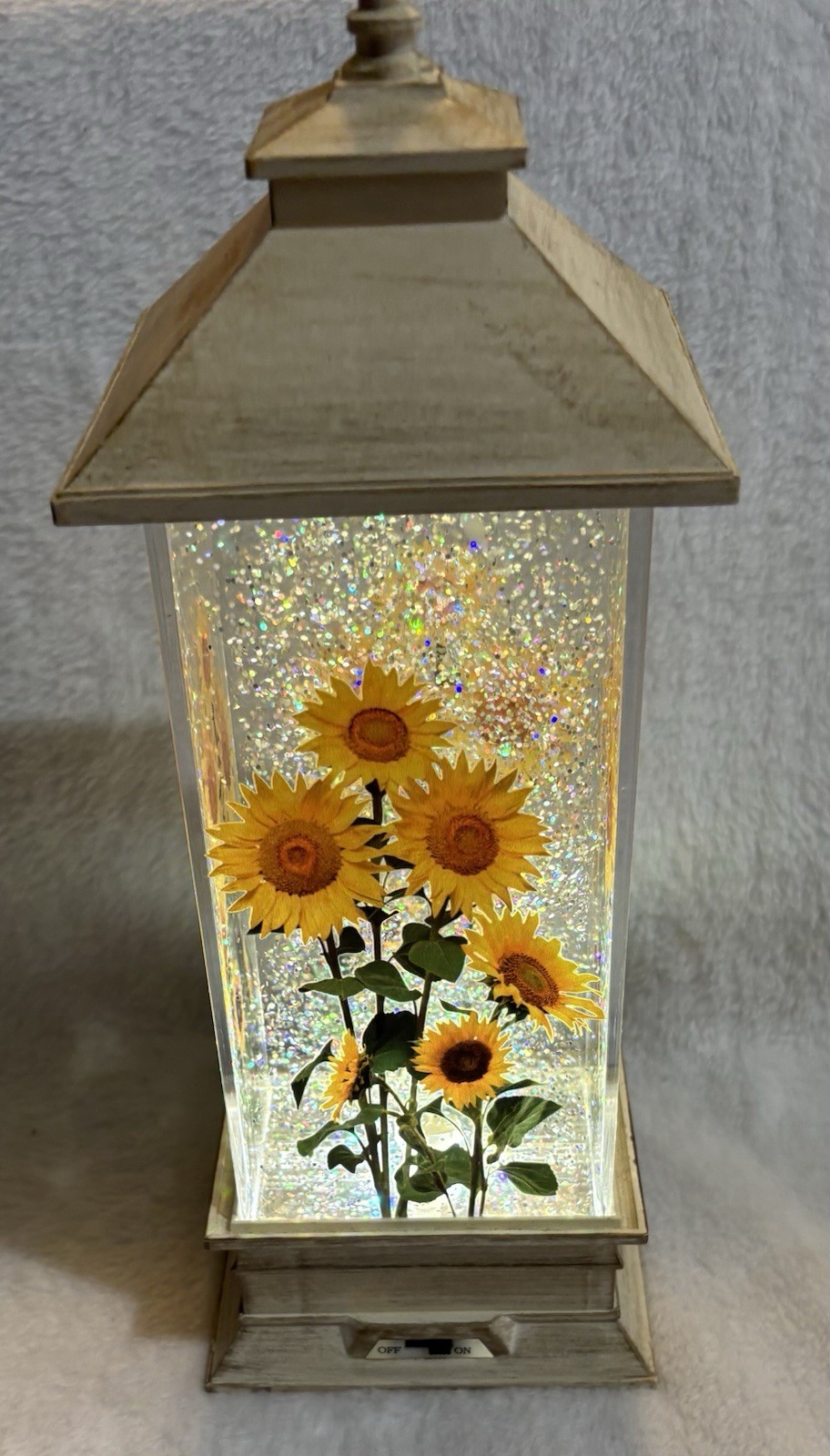 Legacy and Main Sunflower Glitter Globe