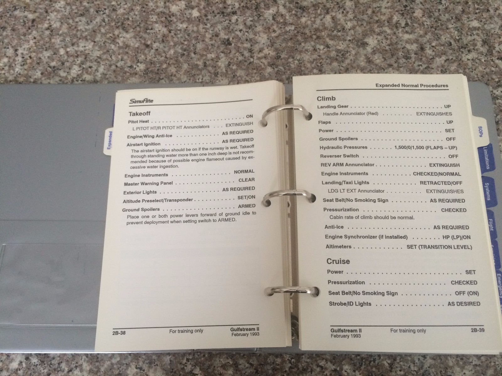 Gulfstream II Cockpit Reference Handbook