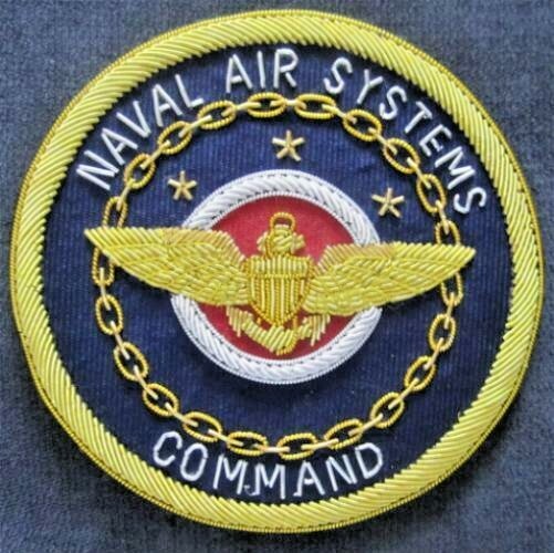 UNITED STATES NAVAL AIR SYSTEM COMMAND BADGES NEW HAND EMBROIDERED CP MADE
