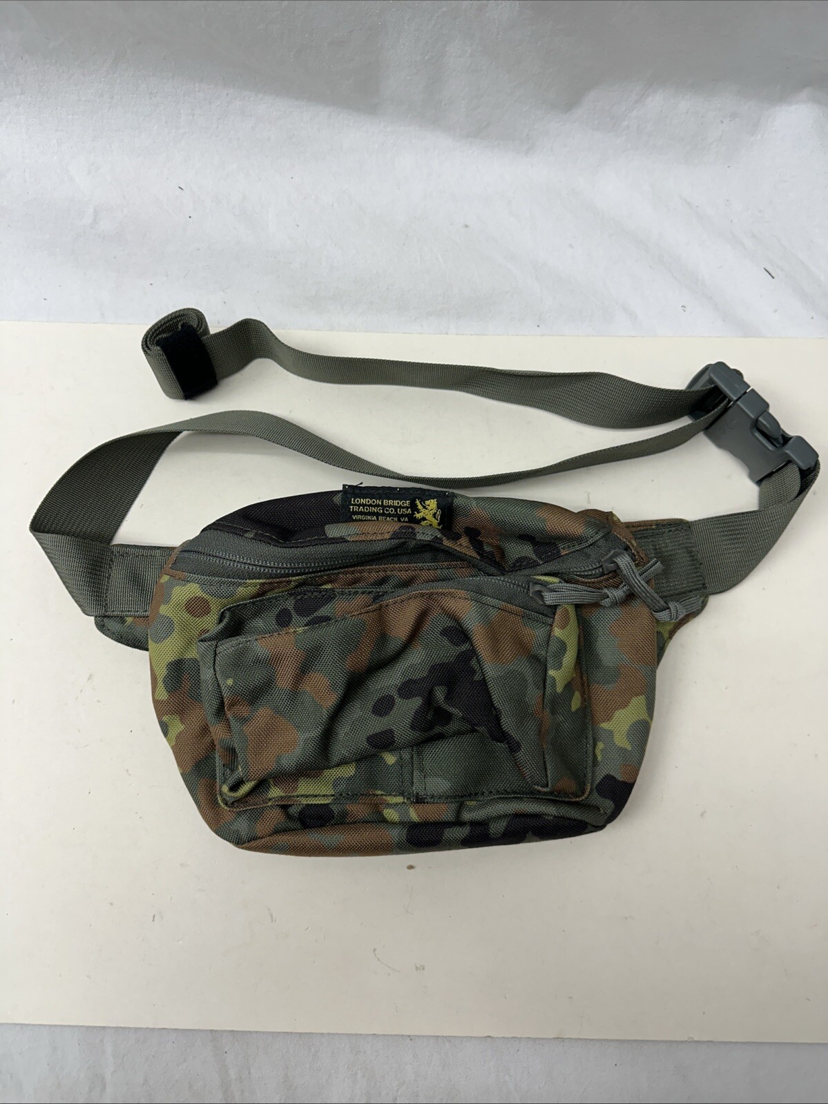 London Bridge Trading LBT-8027B German Flectarn Camo Fanny Pack Concealed Carry