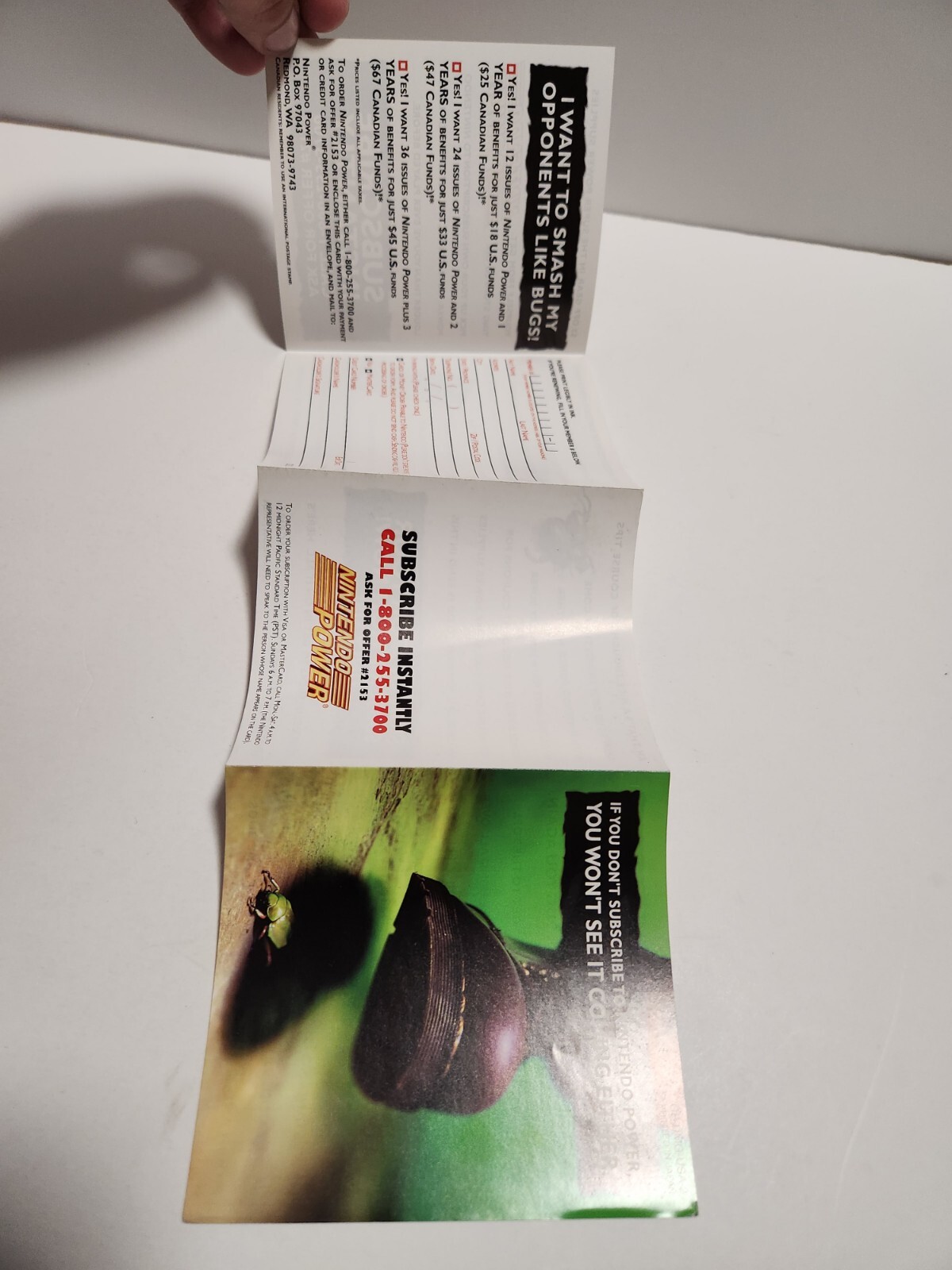 You Won't See It Coming Nintendo Power GP-DMG-USA-2 Insert ONLY