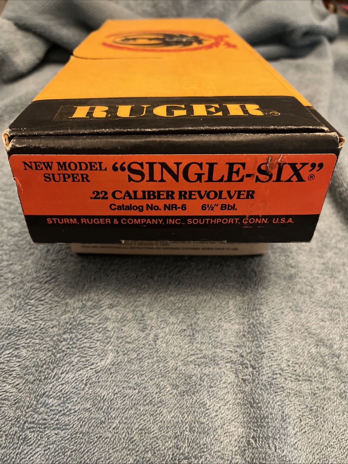 Ruger Factory Pistol Box Only Super “Single-Six” .22 Cal 6 1/2” Catalog No. NR-6