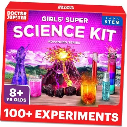 Girls' Super Science Experiments Kit for Kids Ages 8+ | Science Kits for Kids
