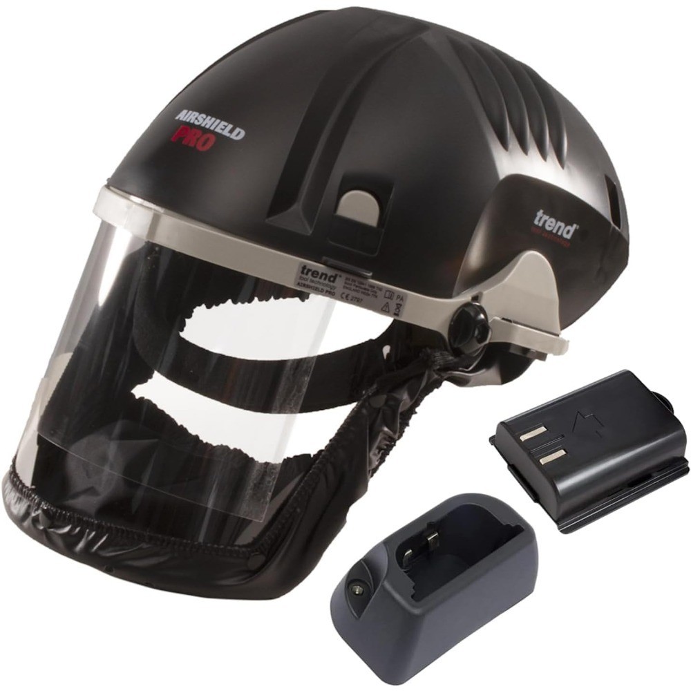 Professional Respirator and Face Shield Bundle with Extra Battery Charging