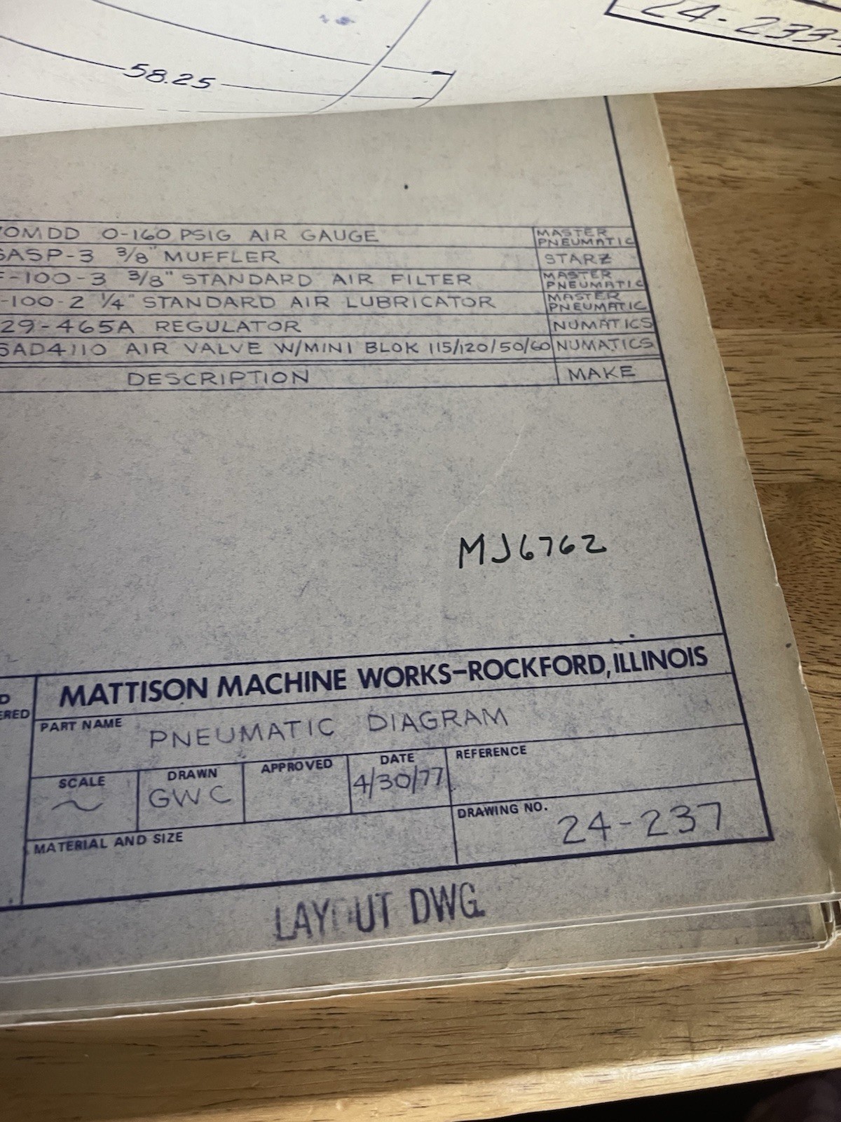 Mattison 42" Rotary Schematics-6 drawings