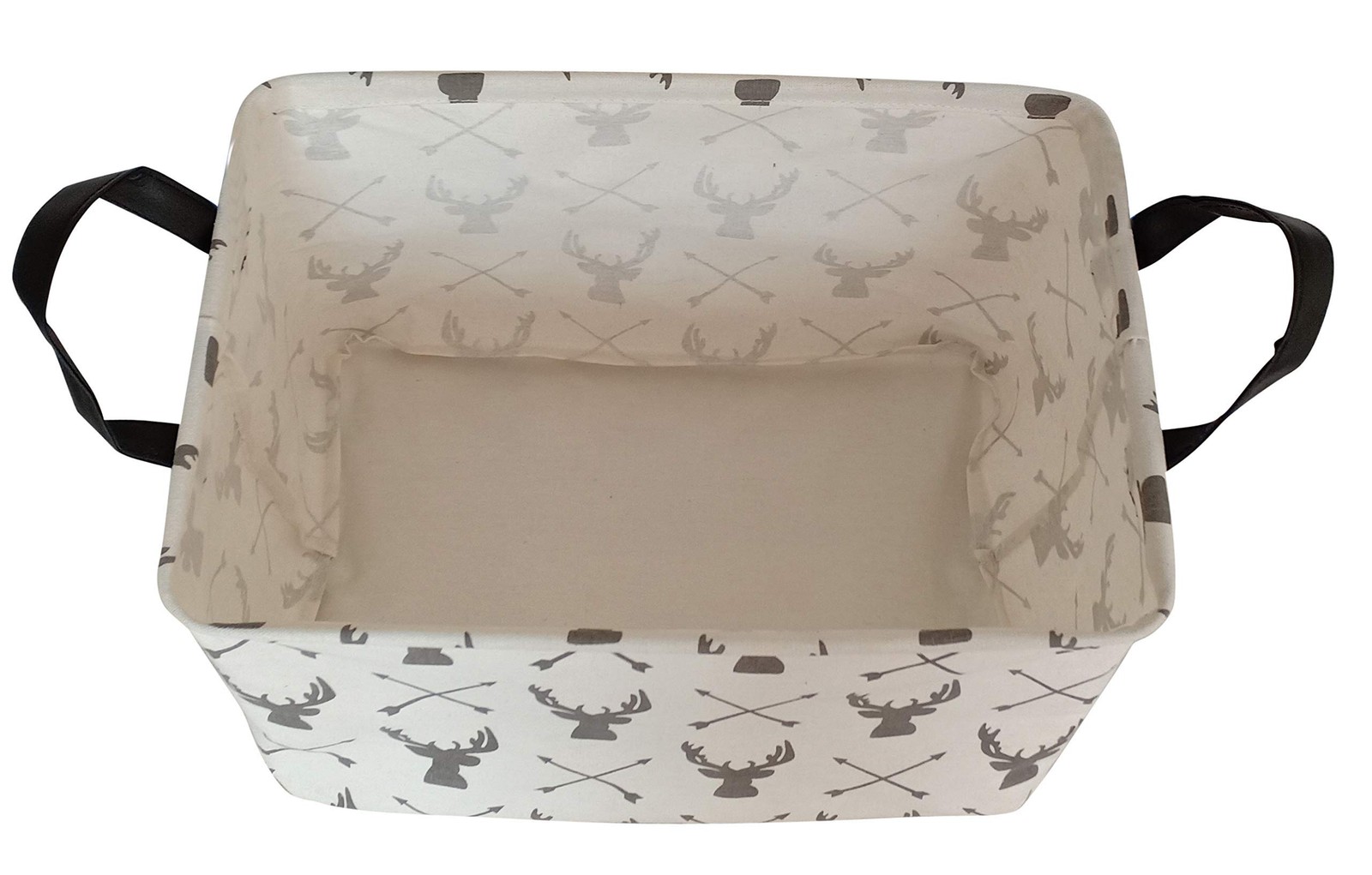 HUAYEE Rectangle Deer Pattern Gift Basket Storage Bin Laundry Hamper Storage ...