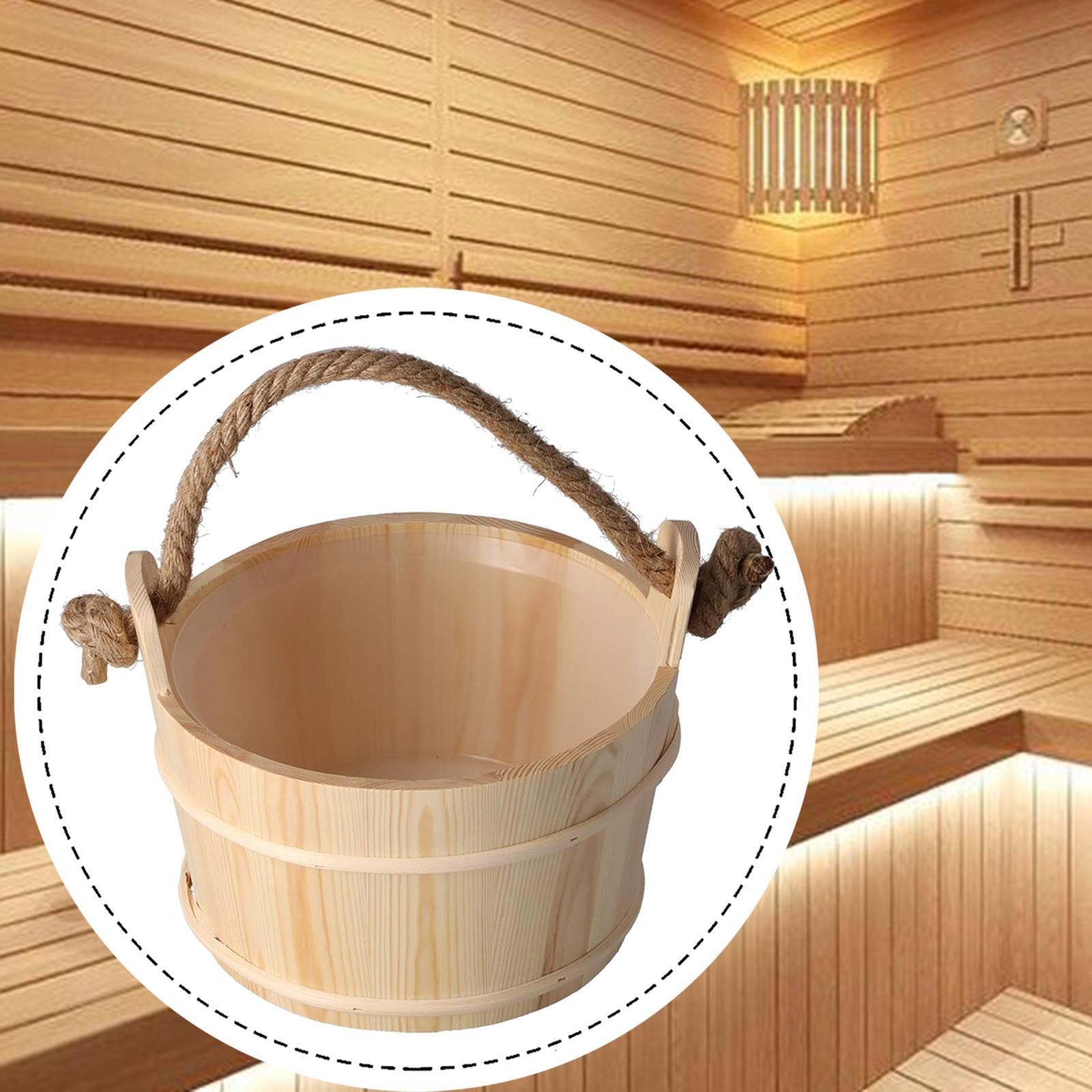Sauna Bucket Sturdy Multipurpose Sauna Accessories for Winter Home Bathing