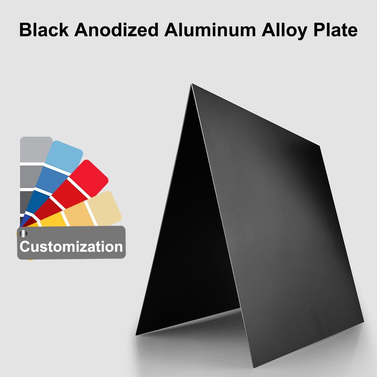 Black Anodized Aluminum Alloy Sheets Oxide Aluminum Flat Plate Thickness 0.5-2mm