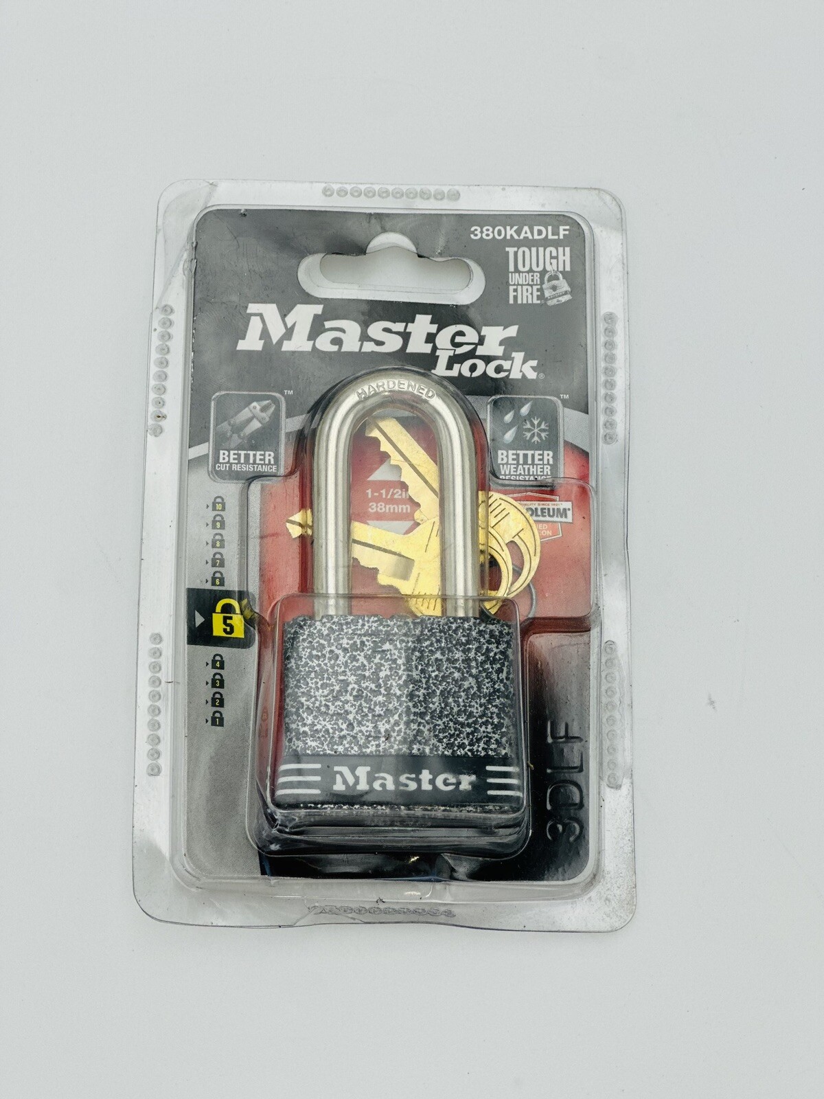 Master Lock 380KADLF Rust-Oleum Certified Laminated Steel Padlock w/ 2 Keys