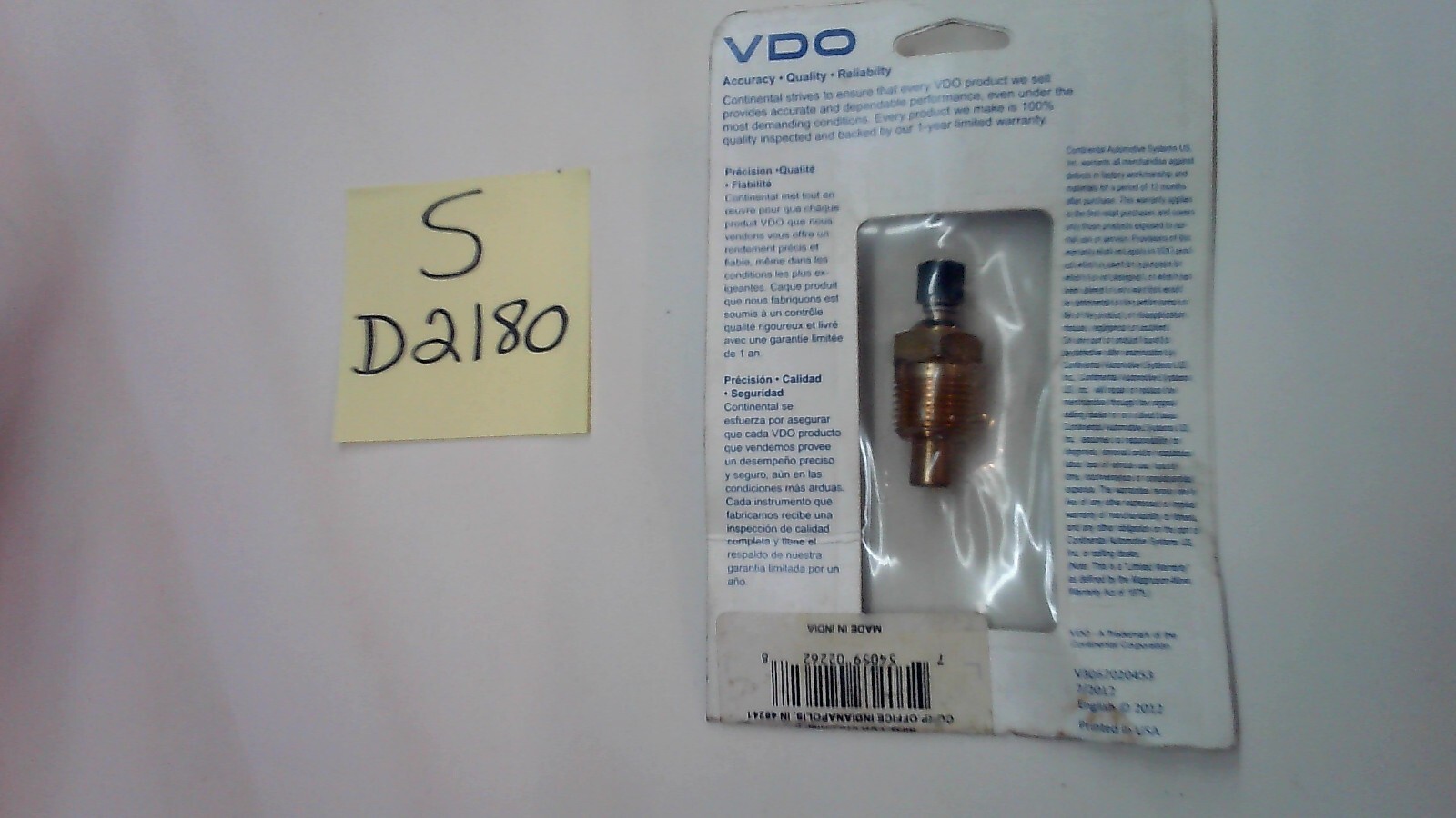 701-1813 (NAPA NO.E9835) TEMP SENDER