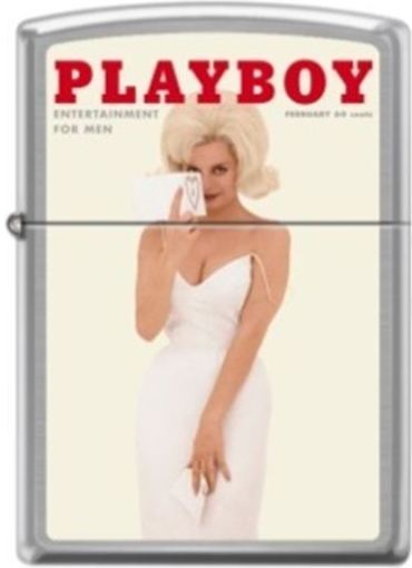 Zippo Playboy February 1962 Cover Street Chrome Windproof Lighter NEW RARE
