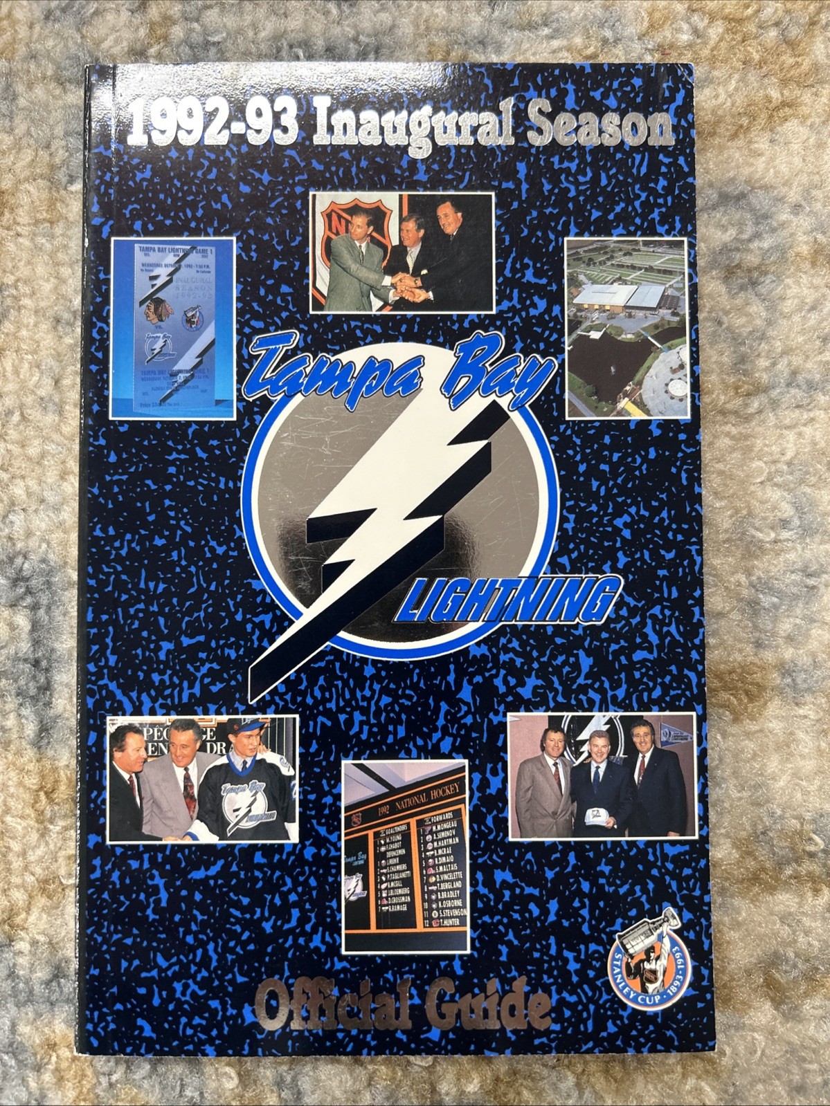 NHL Tampa Bay Lightning Circa 1992-93 Inaugural Season Team  Official Guide