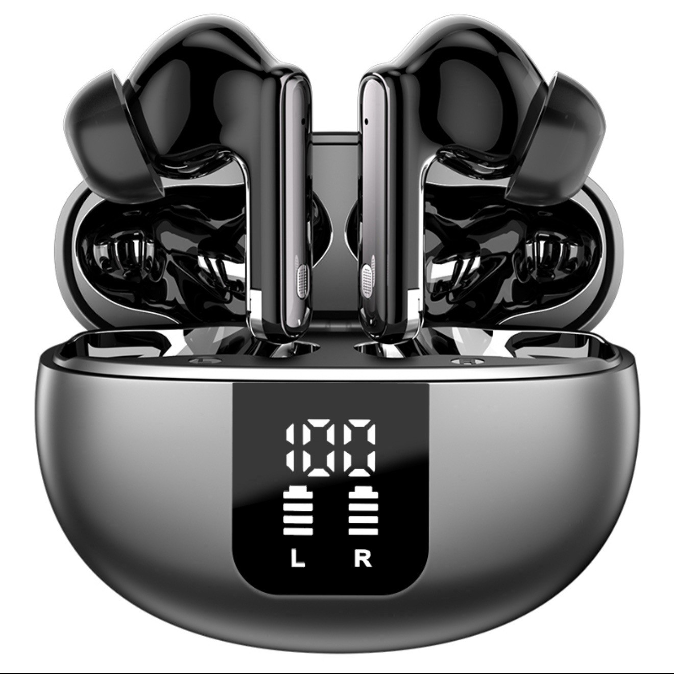 Smart Bluetooth Earbuds with Mic ANC for iPhone 15, Pixel 9, Galaxy S24