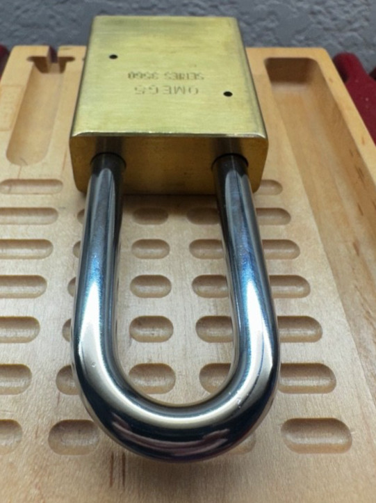 BRASS BODY AMERICAN PADLOCK SERIES 3560 SFIC BEST BRAND REMOVAL CORE WITH 3 KEYS