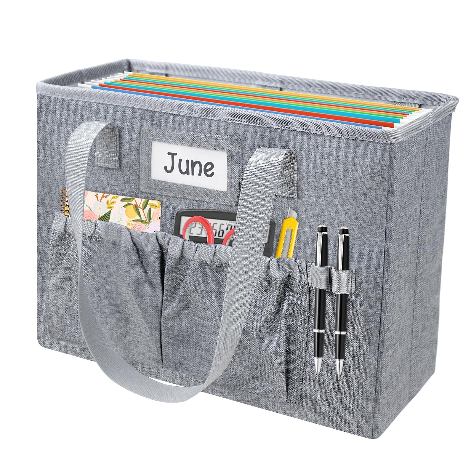 Desktop File Organizer Box Collapsible Hanging Filing Document Storage Letter
