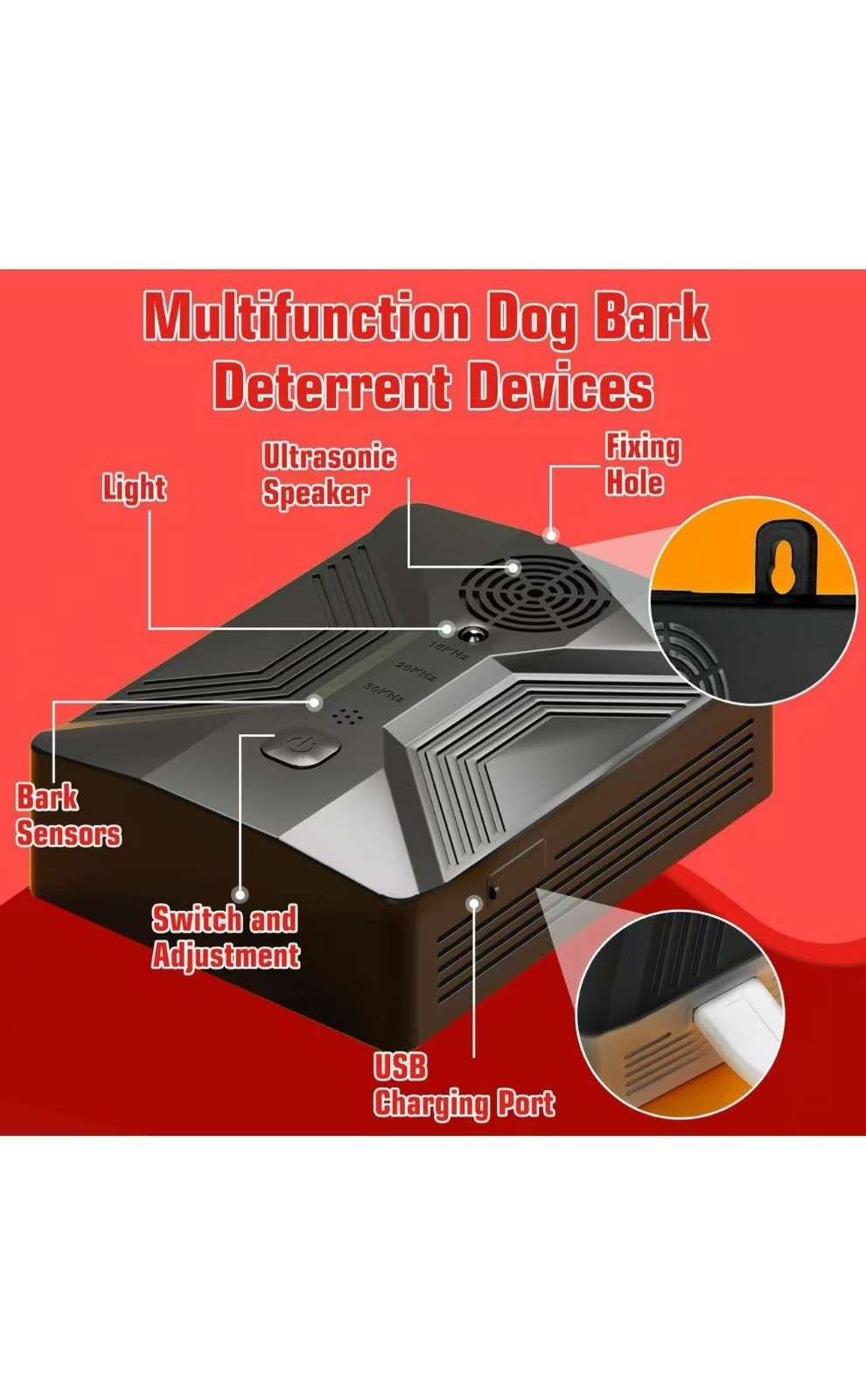 Pet Anti-Barking Device Dog Bark Control Stop