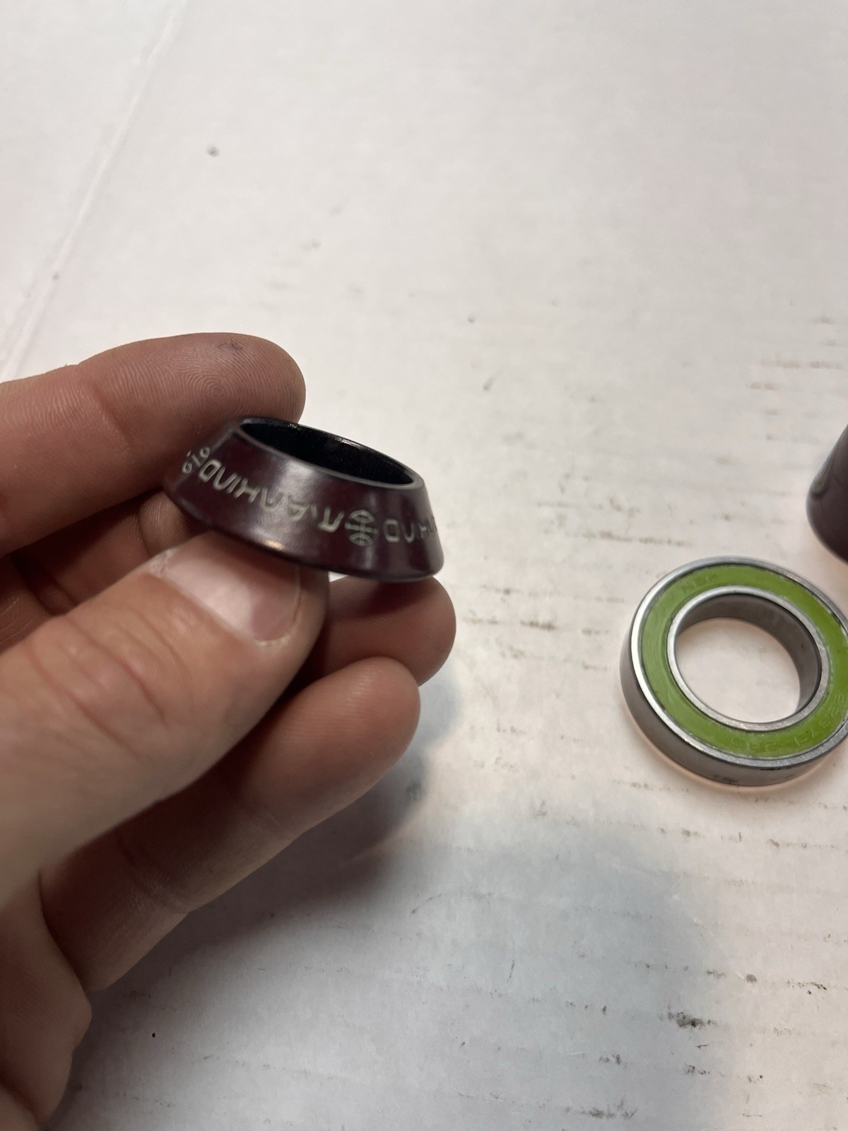 Mankind Bmx Spanish Bottom Bracket 22m Spindle Hole Dark Red