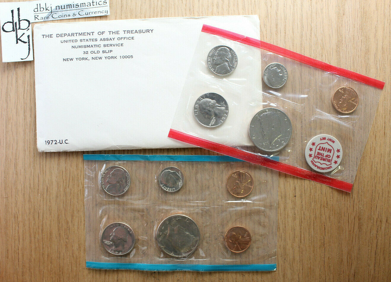 1972 U.S. Mint Set - Uncirculated Coins -11-Coin Set - PDS