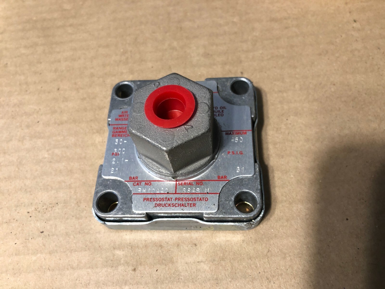 ASCO, Pressure Switch, RH10A42