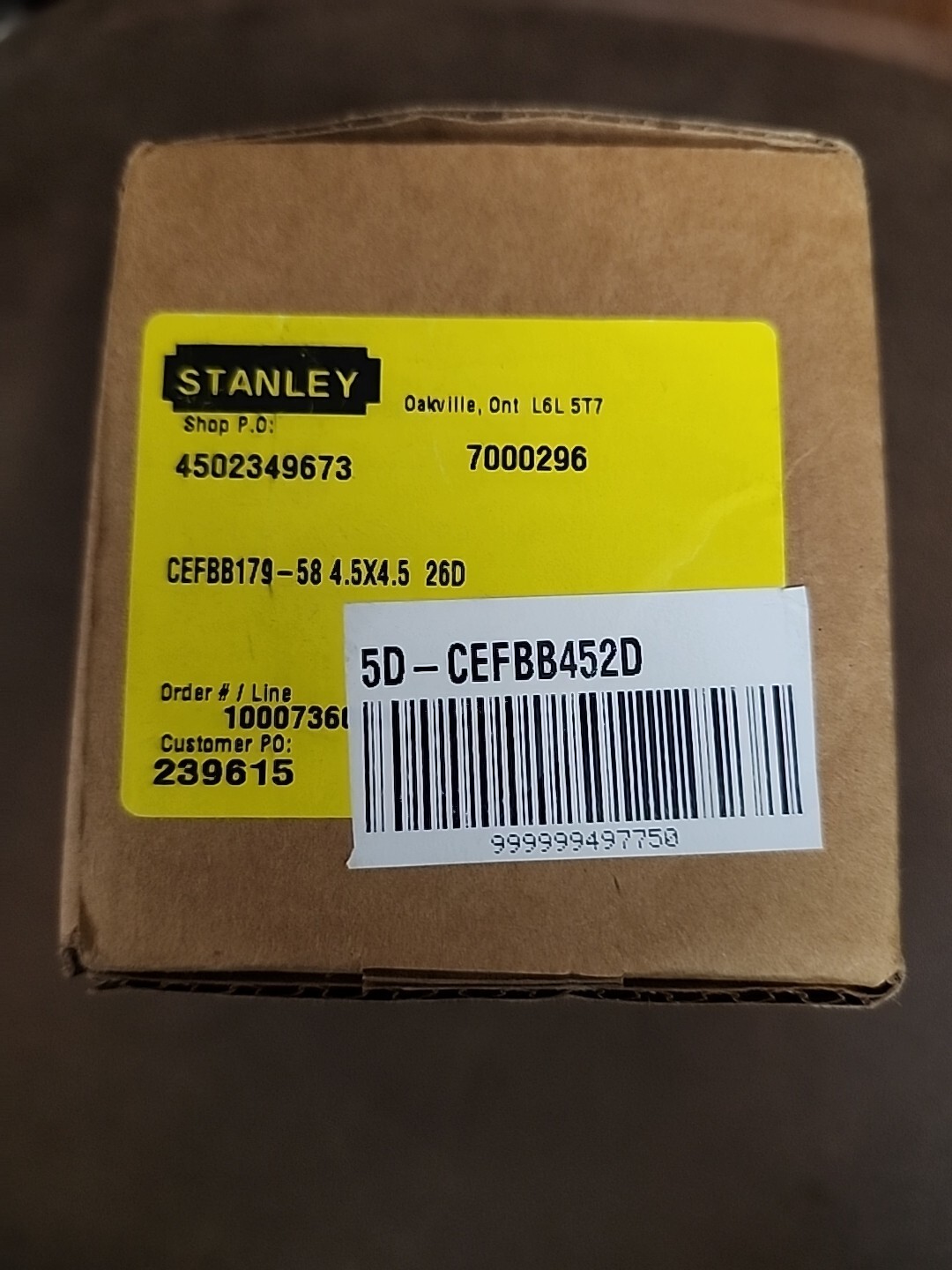 Stanley CEFBB179-58 4.5" x 4.5" 26D 8 Wire Energy Transfer Hinge [CT-SA]
