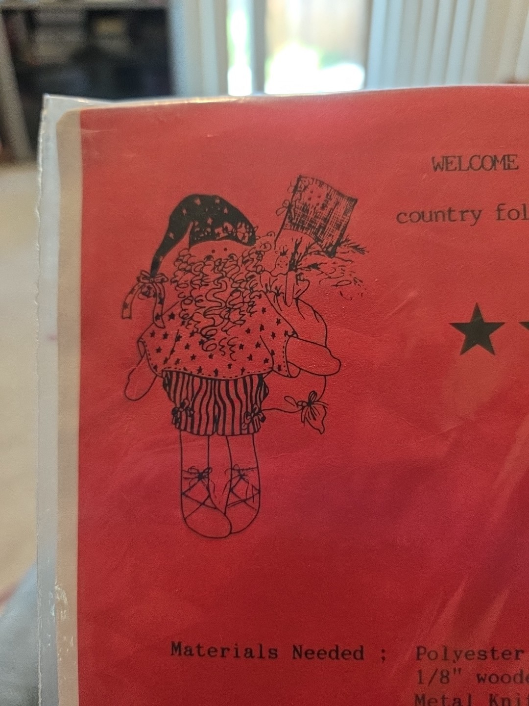 vintage sewing pattern its a joy country folk pattern company All Ameri santy