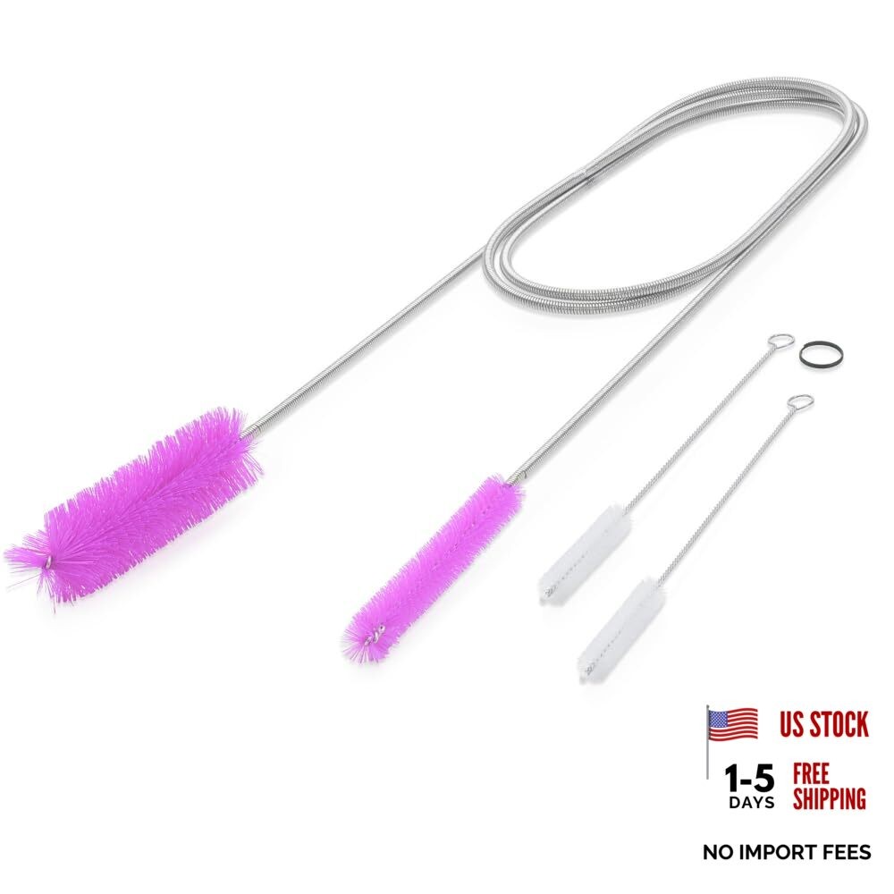 Flexible Drain Cleaning Brush (72" Long) for Drains, Purple 6 Feet (72 inches)