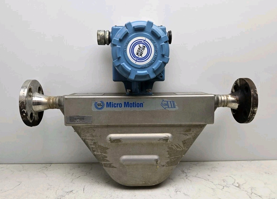Micro Motion R100S129NIAUEZZZZ Mass Flow Sensor w/ 1FT97031C6N3U Transmitter Rea