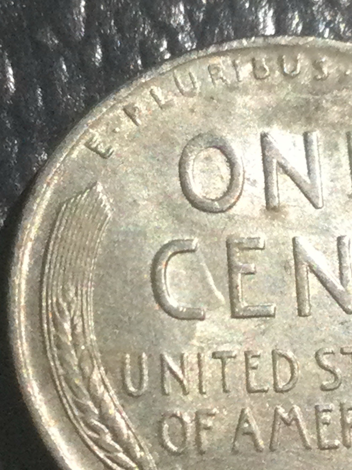 1943 Steel Wheat Penny Rare Major Die Clash Error- Lincoln Face Clash On Reverse