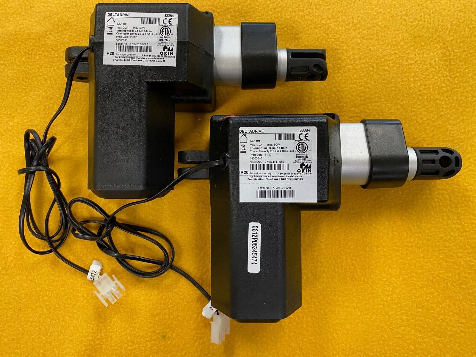 LEGGETT & PLATT  DELTADRIVE 83384 ACTUATOR LIFT MOTOR 24V LOT OF 2