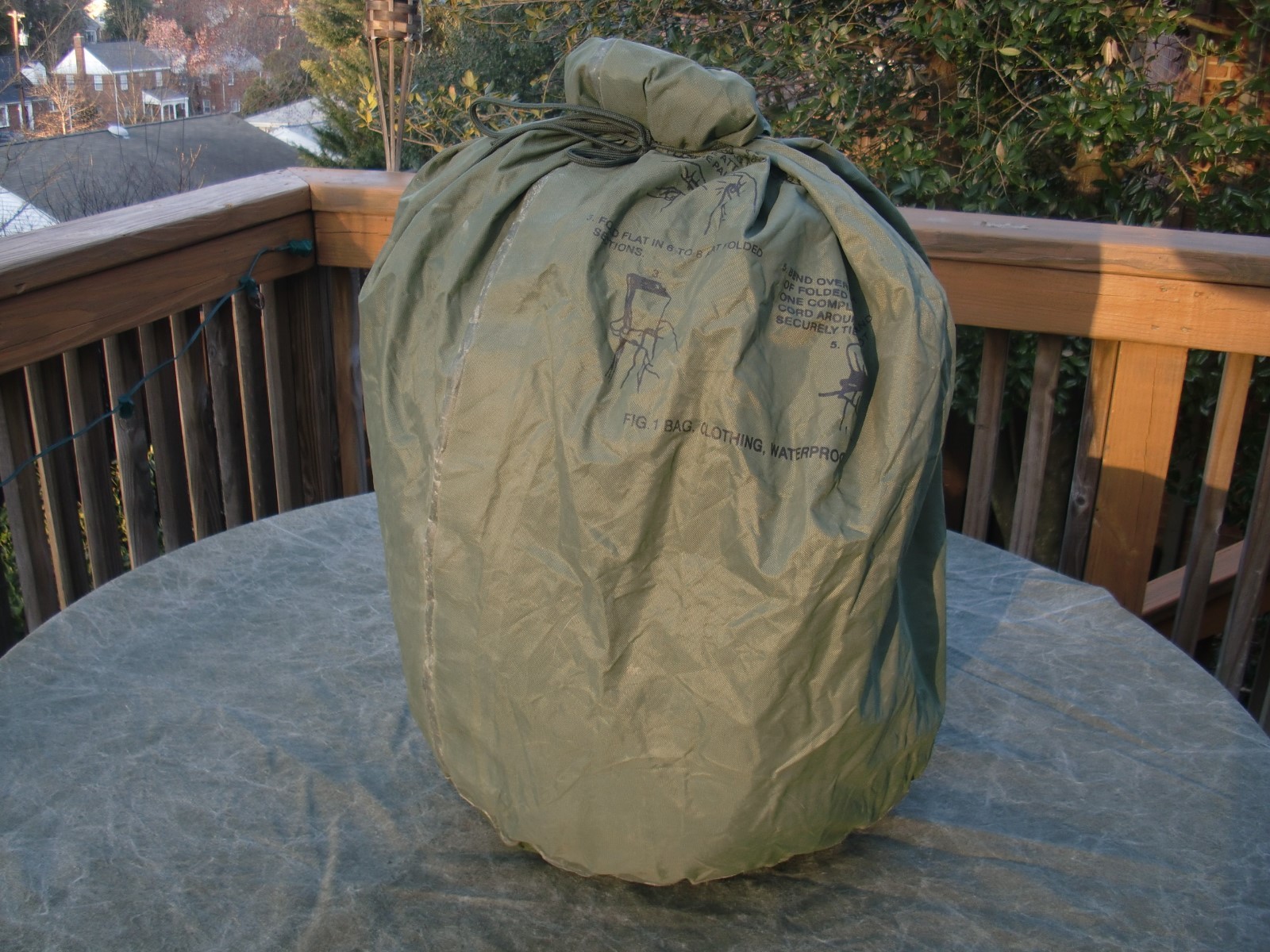 US Army/USMC Waterproof Laundry or Clothing Bags Very Good condition USGI